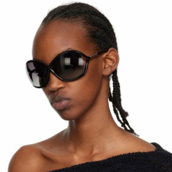 Tom Ford Whitney FT0009 0B5 Butterfly Sunglasses - Transparent Grey/Smoke - Picture 3 of 10